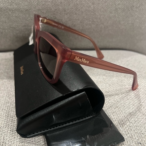 NEW MaxMara Women's Brown 55mm Sunglasses - Picture 5 of 12